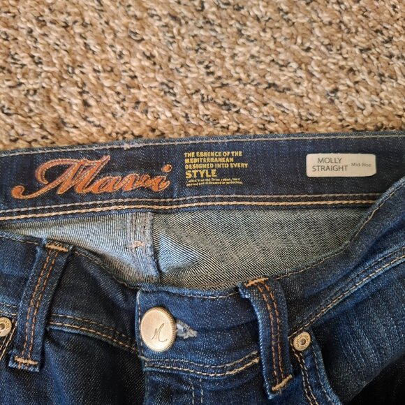 Mavi Molly Straight Mid-Rise Jeans size 29/34 - Picture 3 of 5